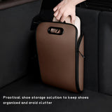 Portable leather-look car shoe storage box — view 5