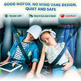 Black USB car seat cooling fan 3-speed — view 5