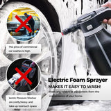 Rechargeable electric foam sprayer black — view 5
