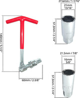 Universal T-handle spark plug wrench set — view 3