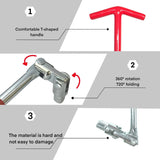 Universal T-handle spark plug wrench set — view 5