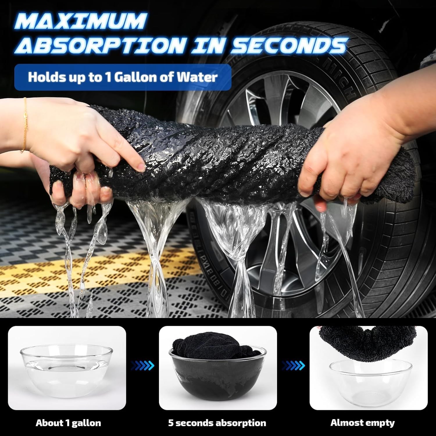 1200 GSM Car Drying Towels — view 5
