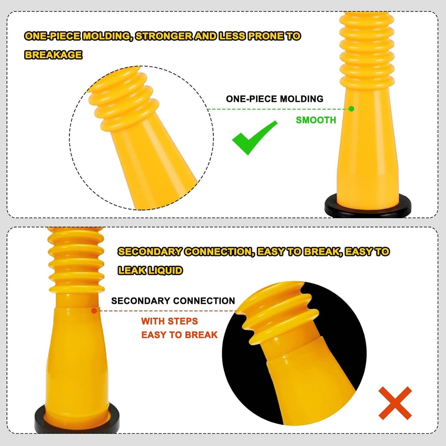 3-Pack Fuel Can Spout Kit with Flexible — view 4