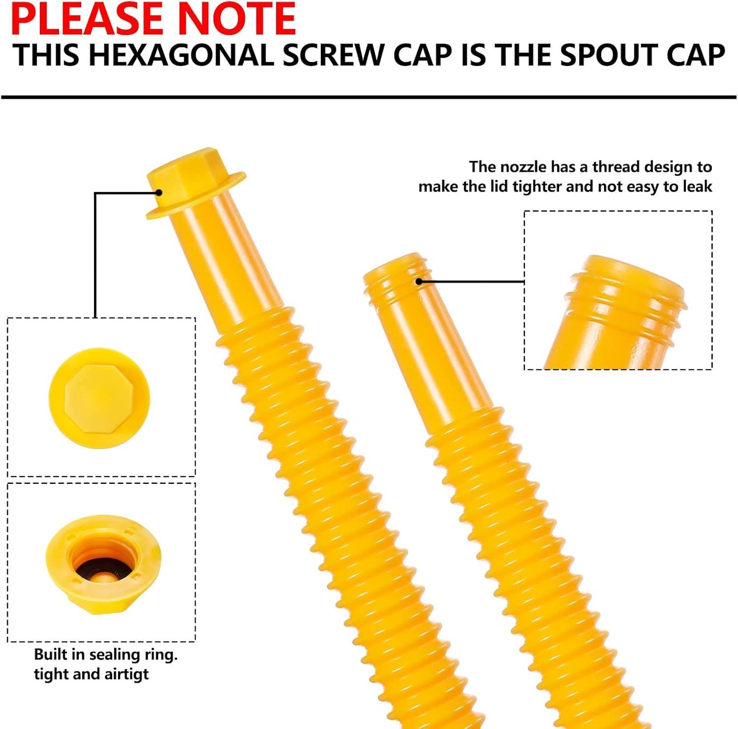 3-Pack Fuel Can Spout Kit with Flexible — view 5