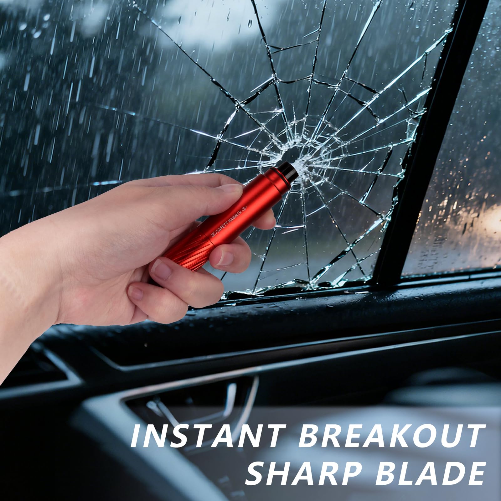 2-pack car emergency safety hammer — view 8