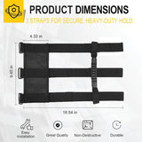 2-pack roll bar grab handles for Jeep black — view 5
