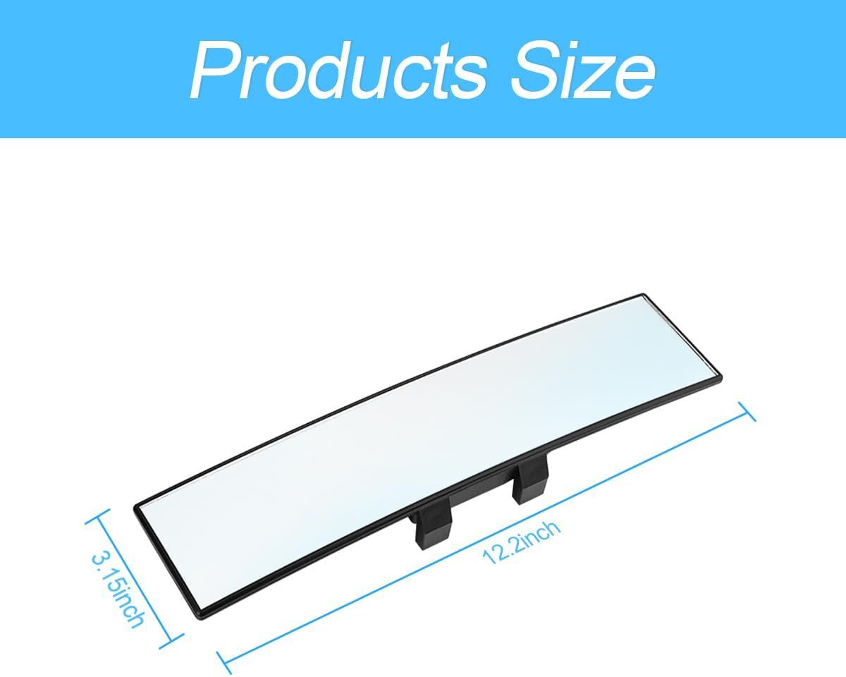 Wide-Angle Car Rearview Mirror with Curved HD — view 3