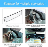 Wide-Angle Car Rearview Mirror with Curved HD — view 6