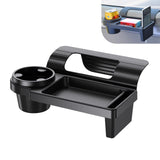 Universal car window organiser with cup holder — view 2