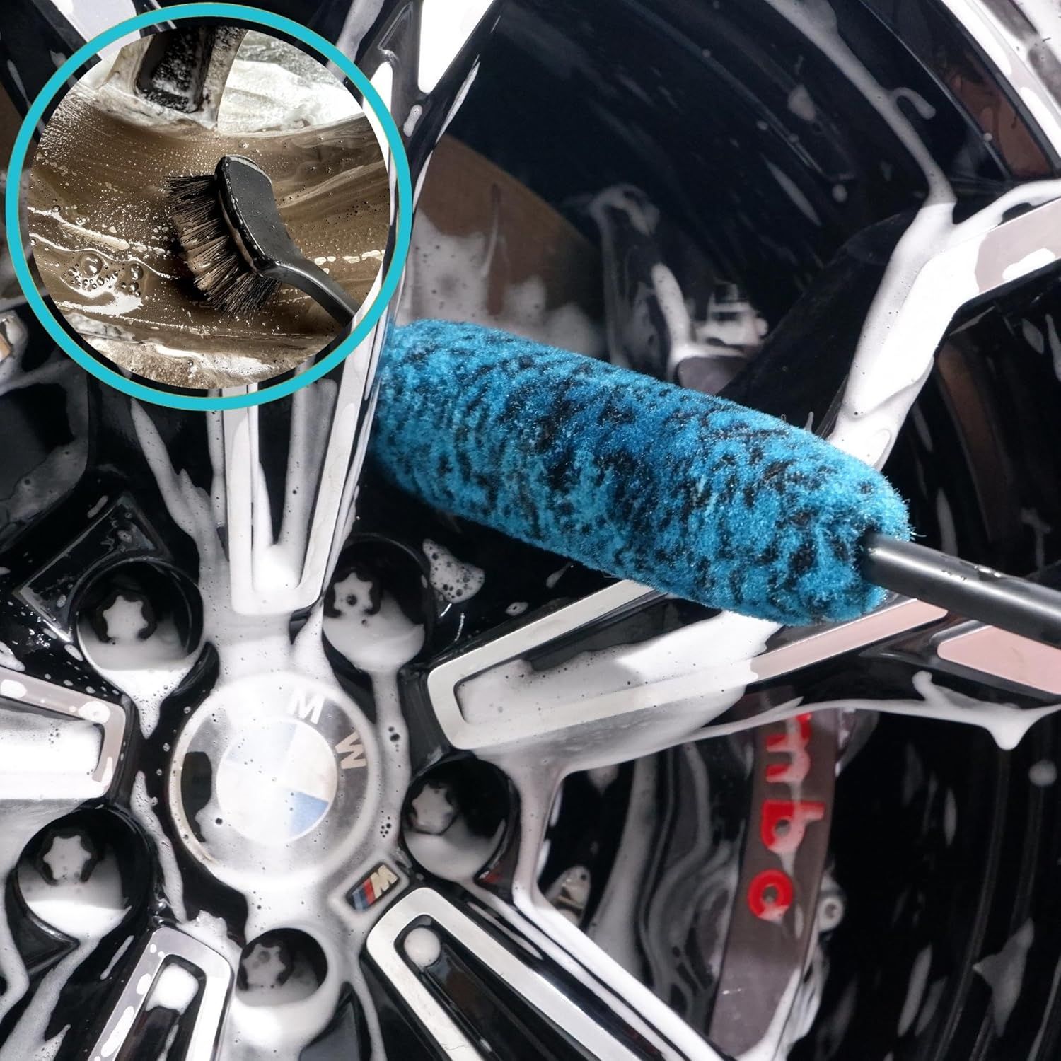 4-Piece Wheel Cleaning Brush Set with 2 — view 7