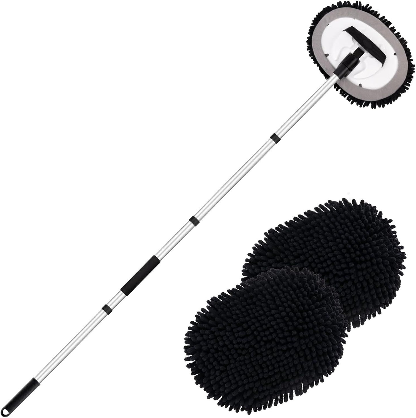 Telescopic Car Cleaning Mop with 4-Section Aluminium — view 2