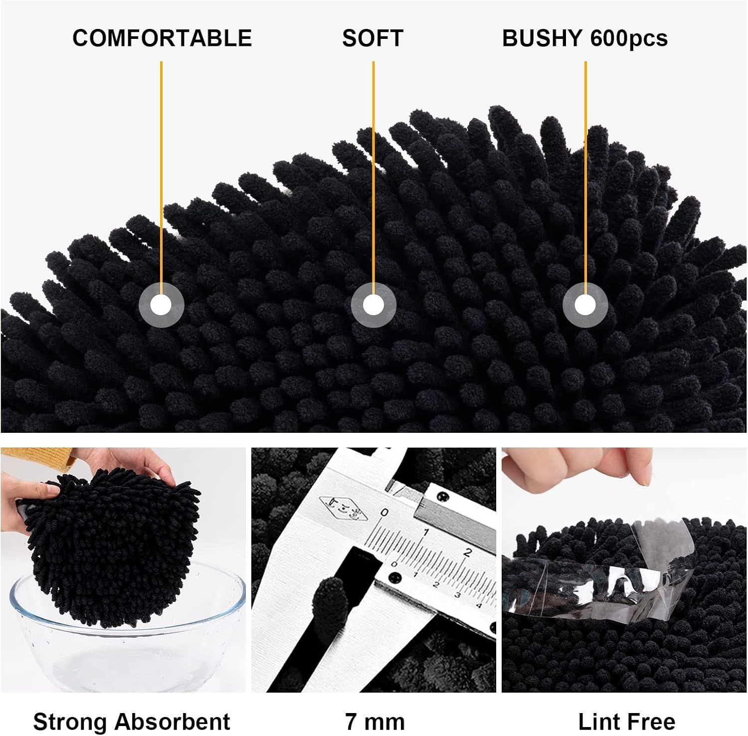 Telescopic Car Cleaning Mop with 4-Section Aluminium — view 8