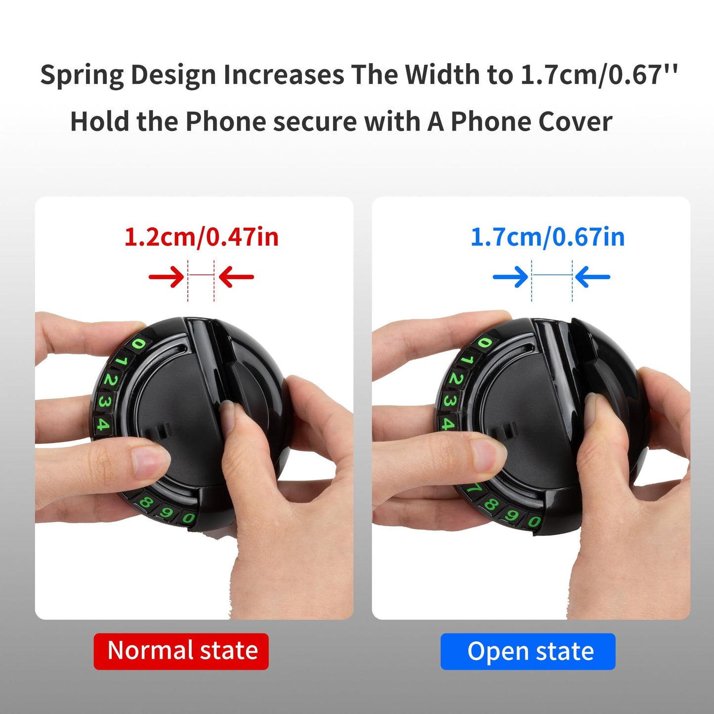 2-in-1 car dashboard phone holder mat — view 5