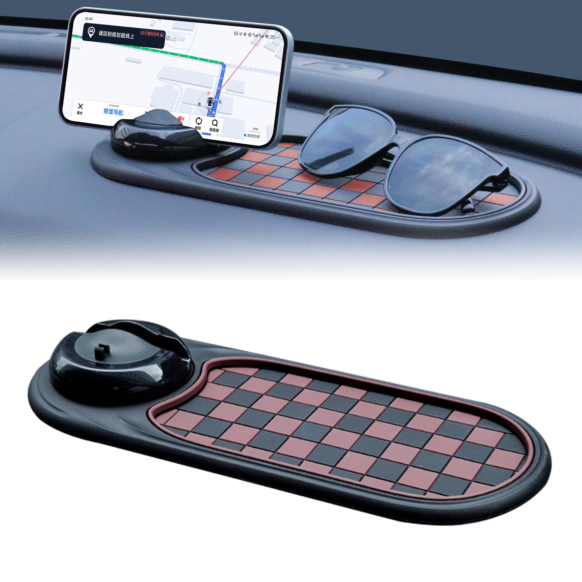 2-in-1 car dashboard phone holder mat — view 11