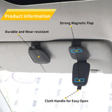 2-pack car visor sunglasses holder — view 5
