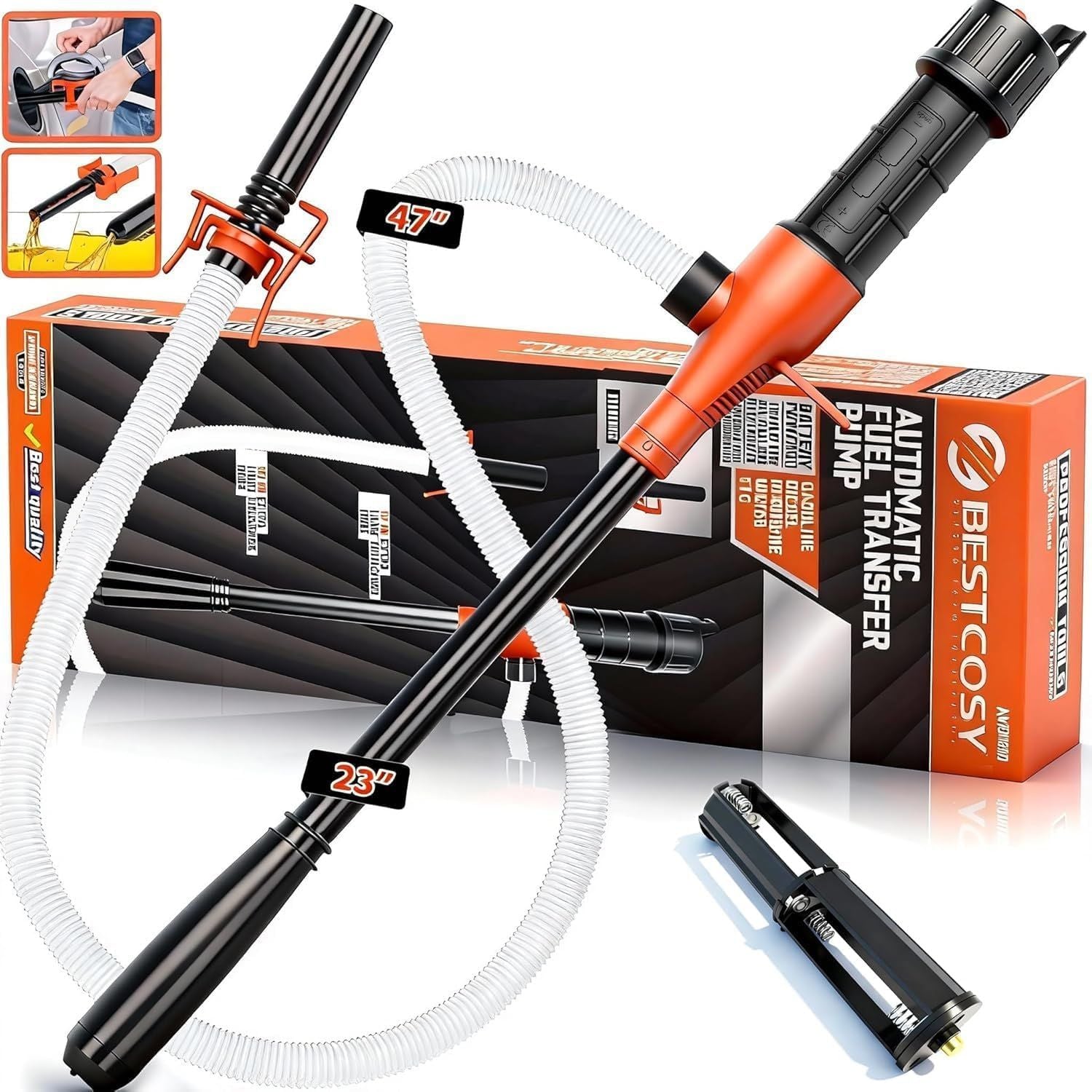Battery-Powered Liquid Transfer Pump with 47-Inch Reinforced — view 2