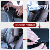 Car seat side-mount storage organiser black — view 6