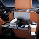 Foldable car backseat tray table, black — view 4