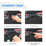 4-pack car headrest hooks — view 5