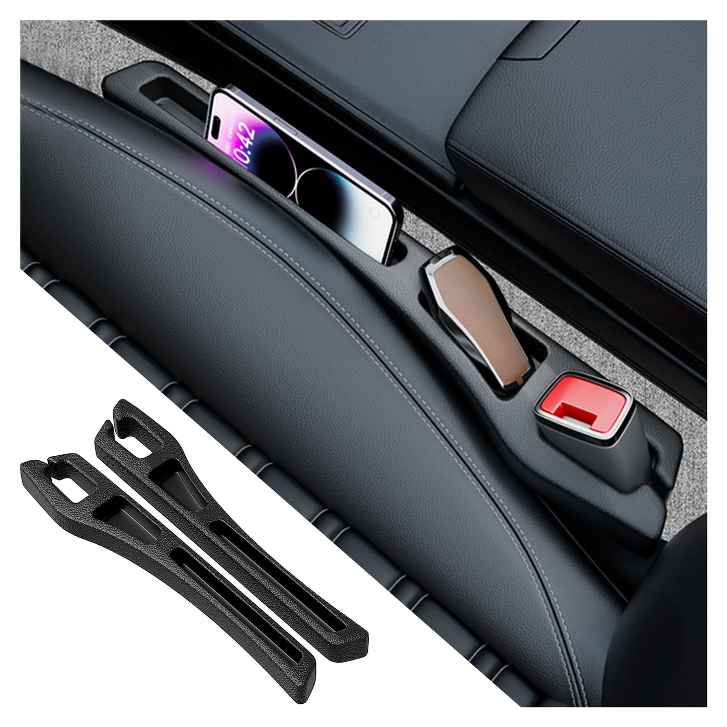 2-pack car seat gap plugs — view 2