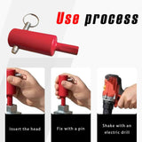 Trailer jack drill adapter red — view 4