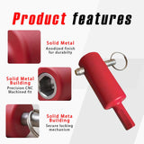 Trailer jack drill adapter red — view 5