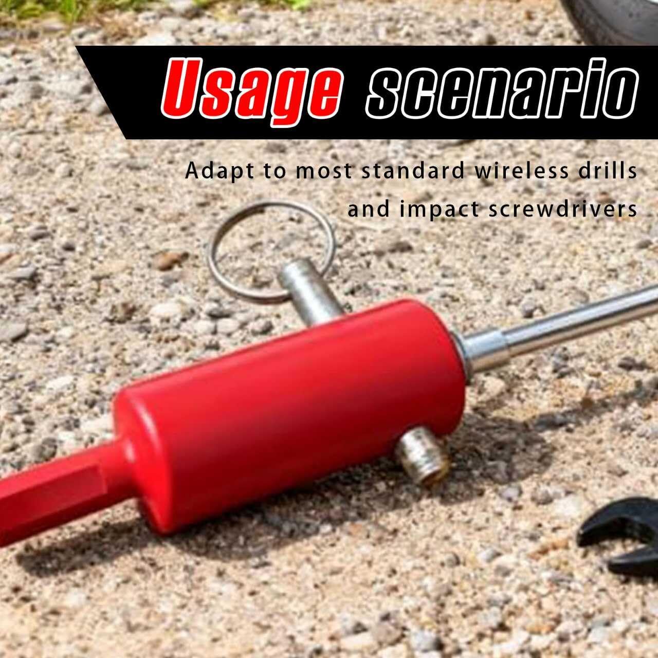 Trailer jack drill adapter red — view 7