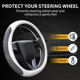 Premium Nappa-Style Steering Wheel Cover for Tesla — view 7