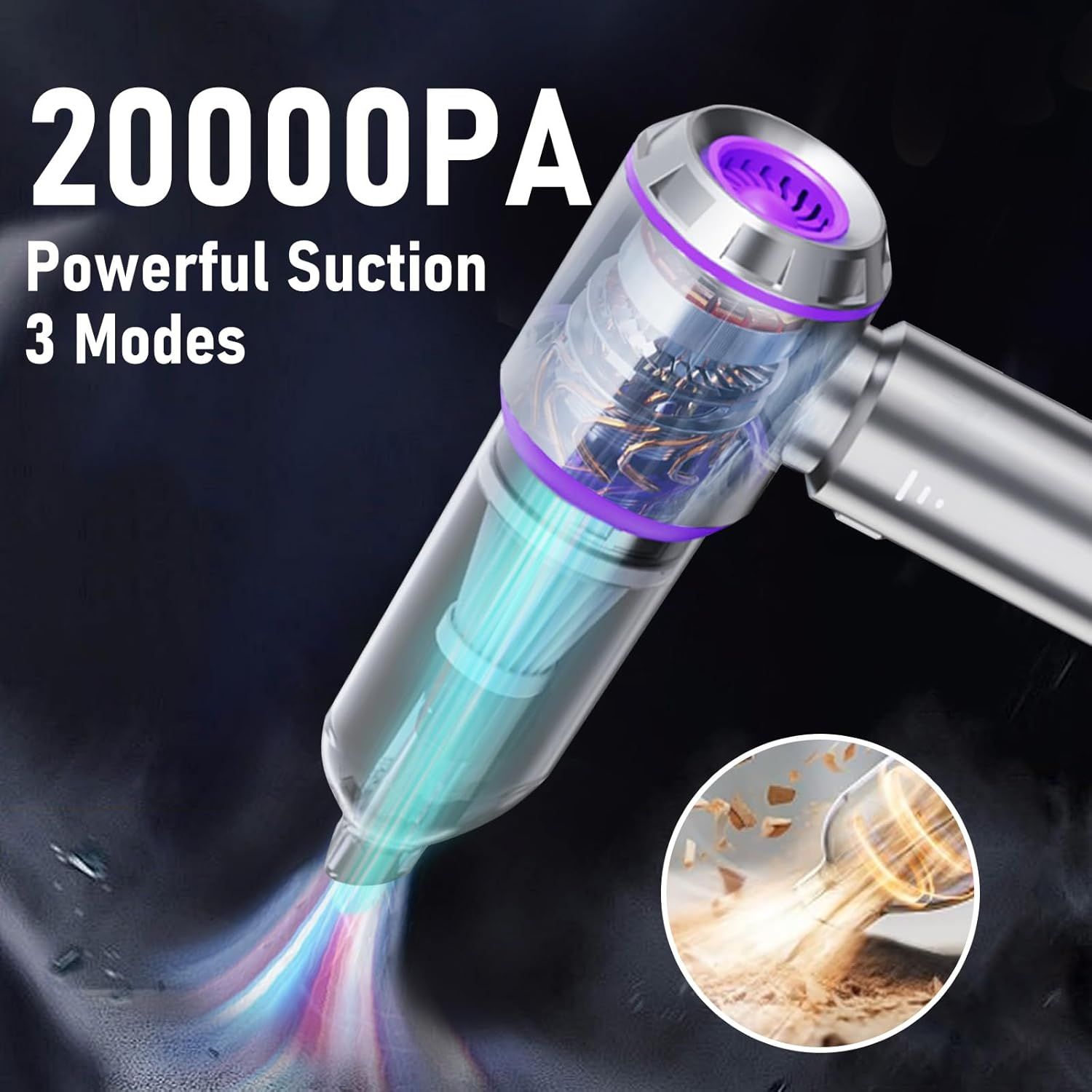 Cordless Handheld Vacuum & Air Duster — view 3