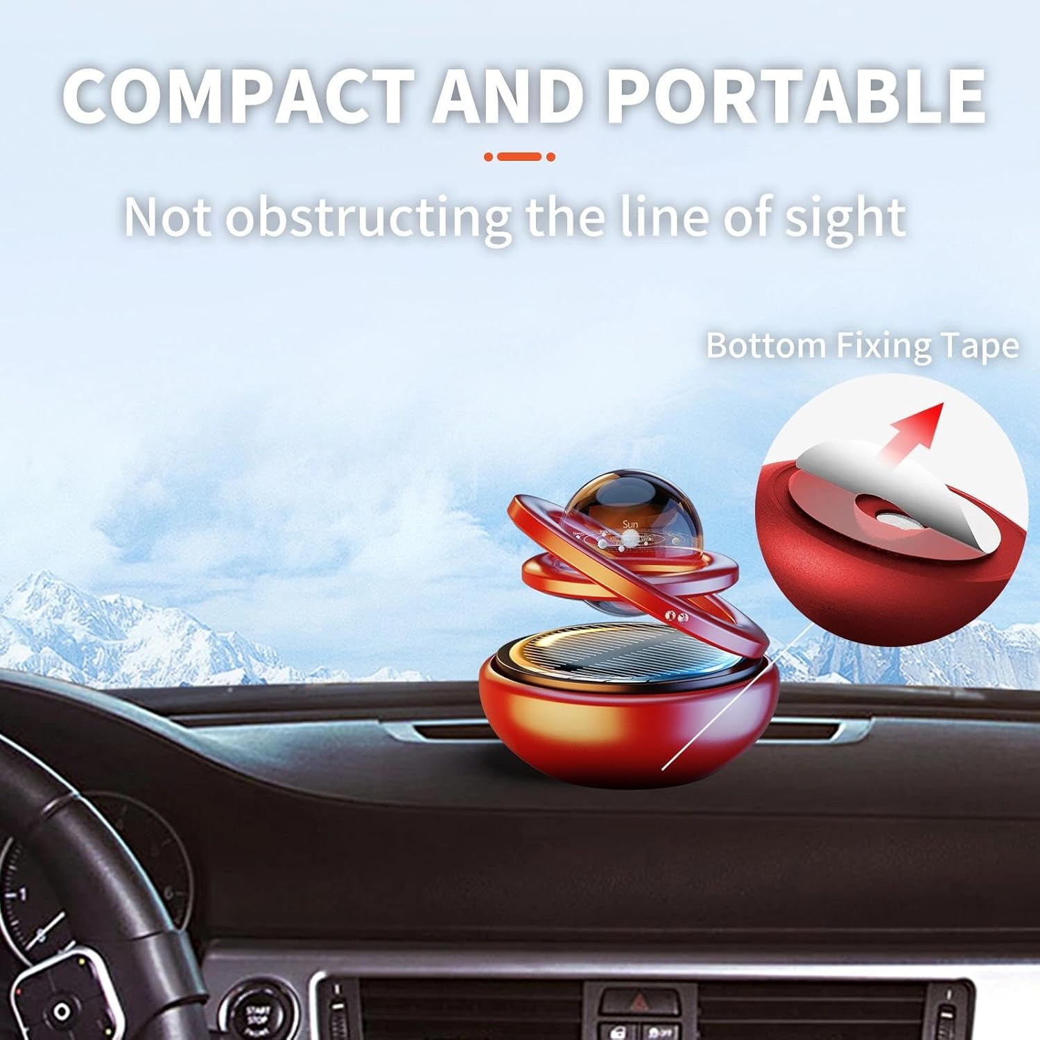 Solar-Powered Rotating Car Air Freshener — view 7