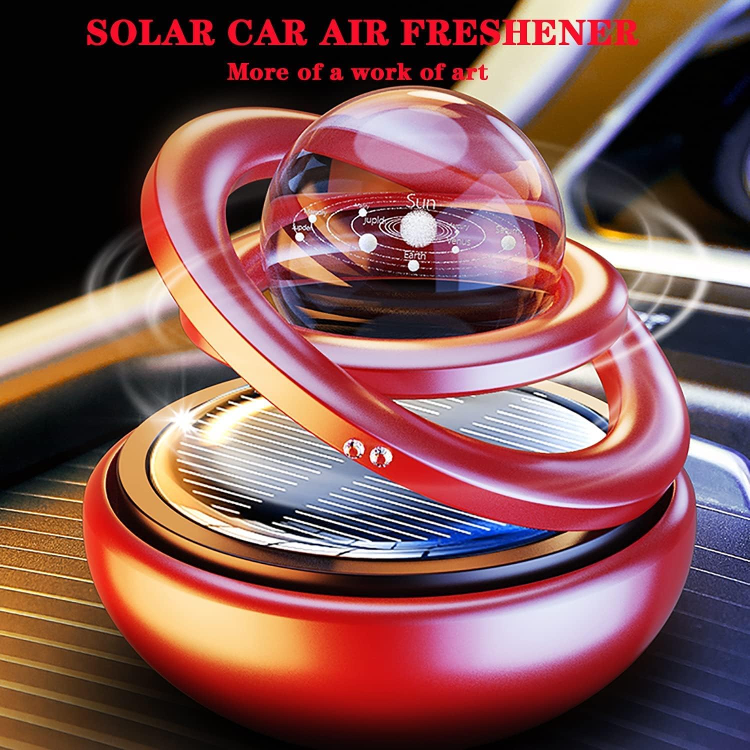 Solar-Powered Rotating Car Air Freshener — view 8