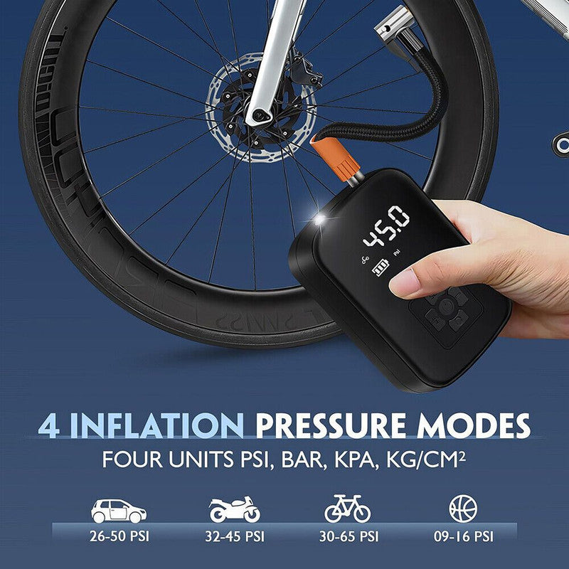150PSI portable cordless tyre inflator — view 6