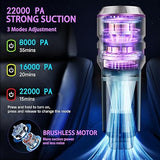 Car vacuum cleaner 19000PA handheld purple — view 7