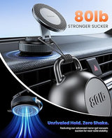Suction car phone mount 360 magnetic carbon fibre — view 7
