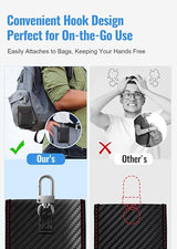 Faraday pouch car keys 2 pack RFID black — view 6