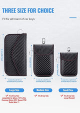 Faraday pouch car keys 2 pack RFID black — view 8