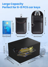 Faraday box with pouch 2 pack RFID black medium — view 4