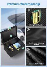 Faraday box with pouch 2 pack RFID black medium — view 5