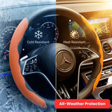 2-pack faux leather steering wheel cover — view 8