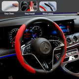 2-pack faux leather steering wheel cover — view 11