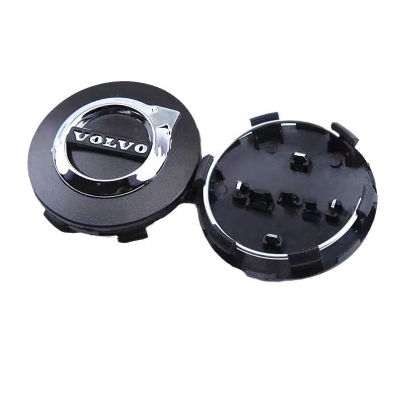 Volvo hubcaps 64mm set of 4 black — view 2