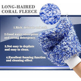 Microfibre car wash mitt chenille gloves — view 4
