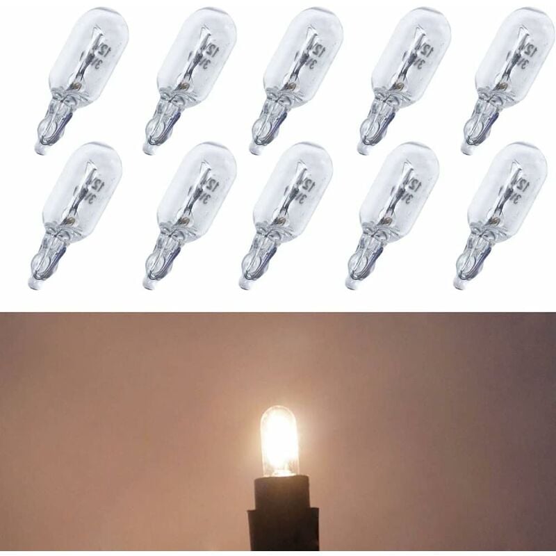 T6.5 car dashboard bulb 10pcs 3W 12V — view 2