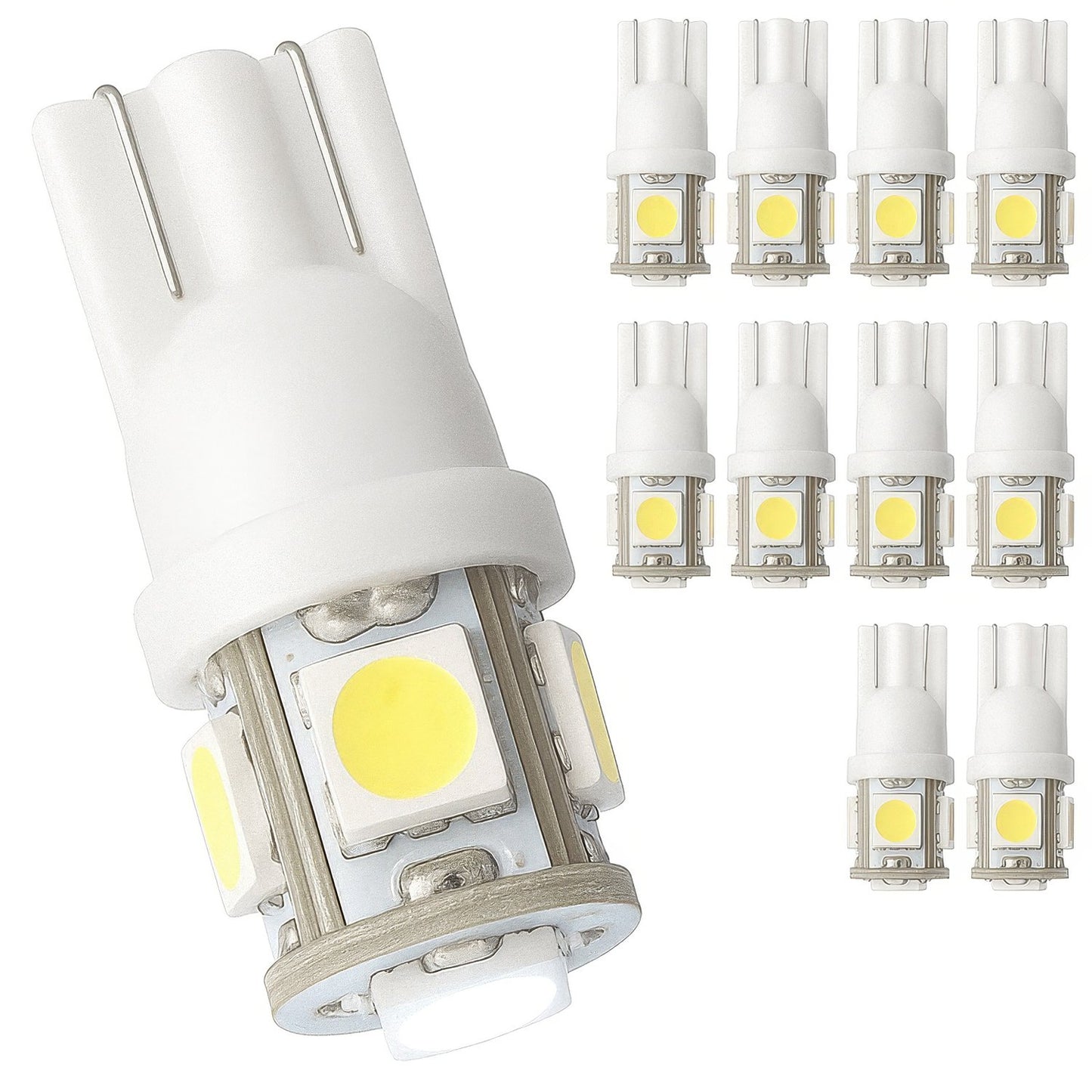 T10 W5W LED bulbs white 10-pack — view 2
