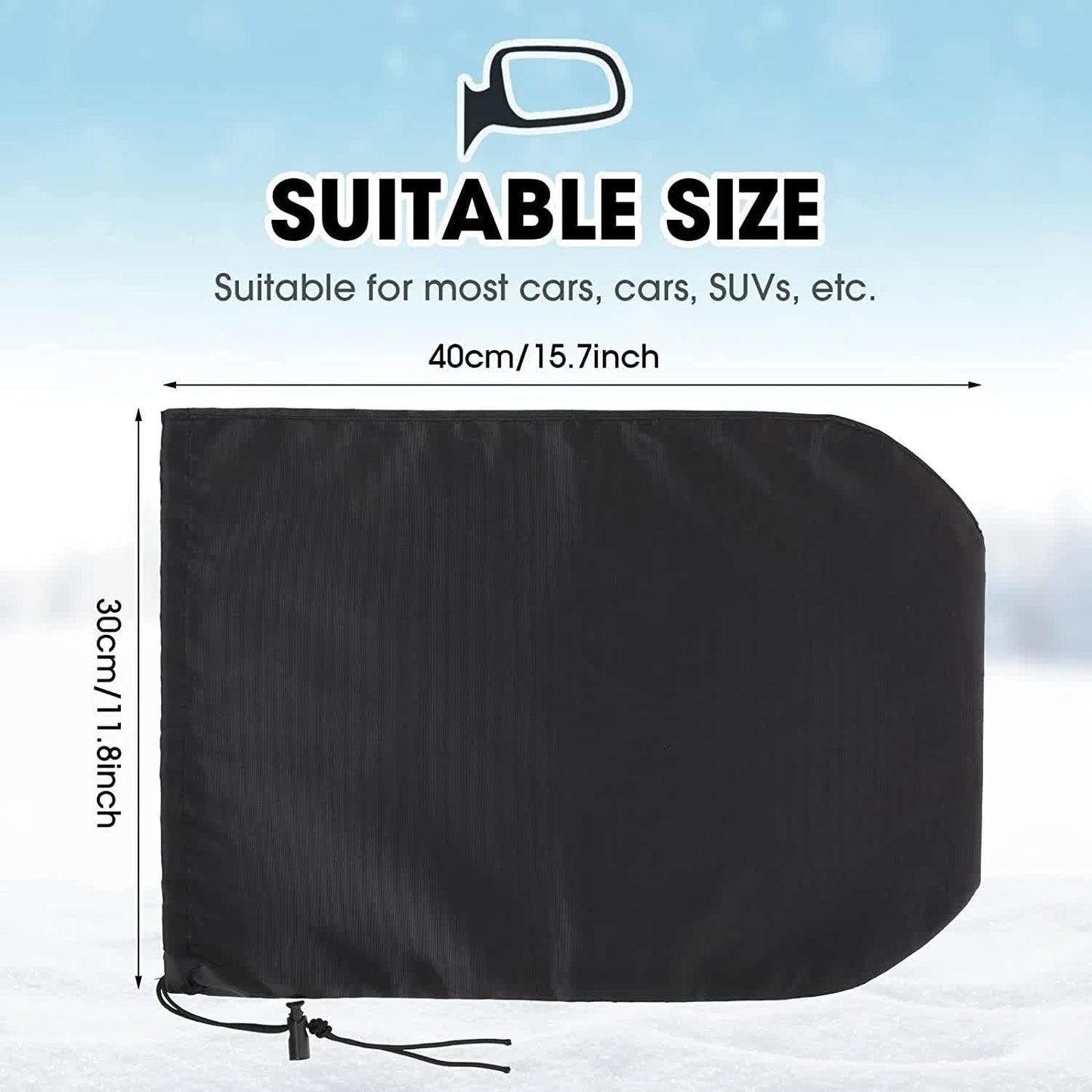 6 piece waterproof side mirror covers — view 3