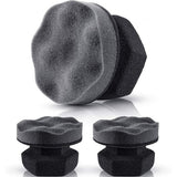 3 piece tyre shine applicator pads grey — view 2