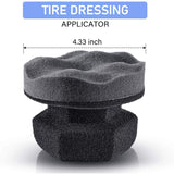 3 piece tyre shine applicator pads grey — view 3