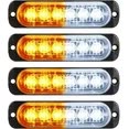 LED amber strobe lights 4 pieces — view 2