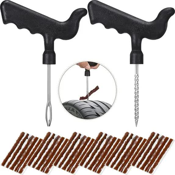 32 piece tyre repair plug kit T-handle — view 2