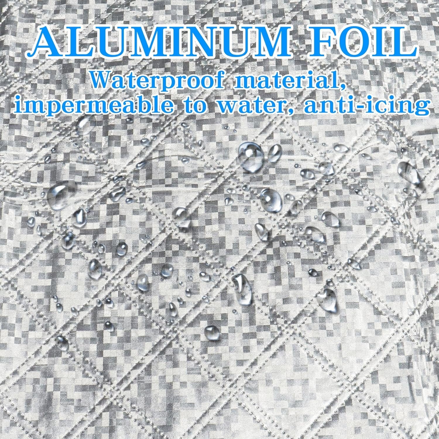 Car front windshield snow cover shade silver — view 5